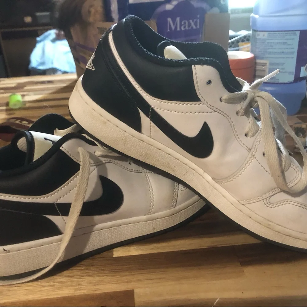 Jordan Men’s Low-Top Sneakers — White / Black